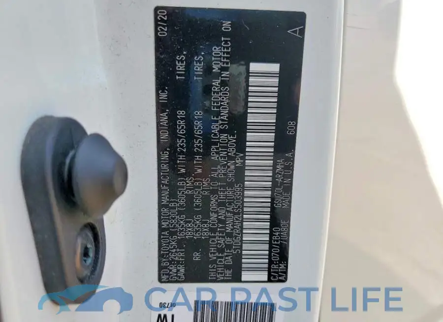 5TDGZRAH2LS503995# 14