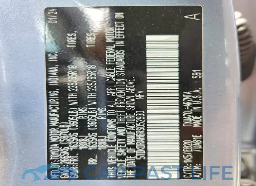 5TDKDRAH6RS052930# 13