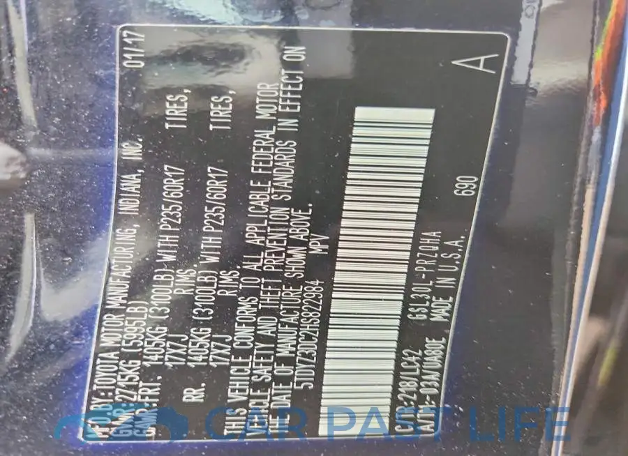 5TDYZ3DC2HS822984# 12