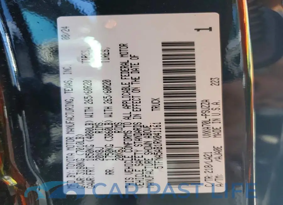 5TFNA5AB1RX041161# 12