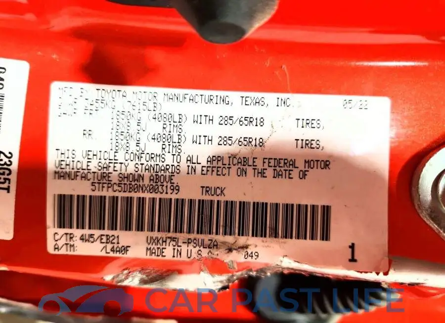 5TFPC5DB0NX003199# 13