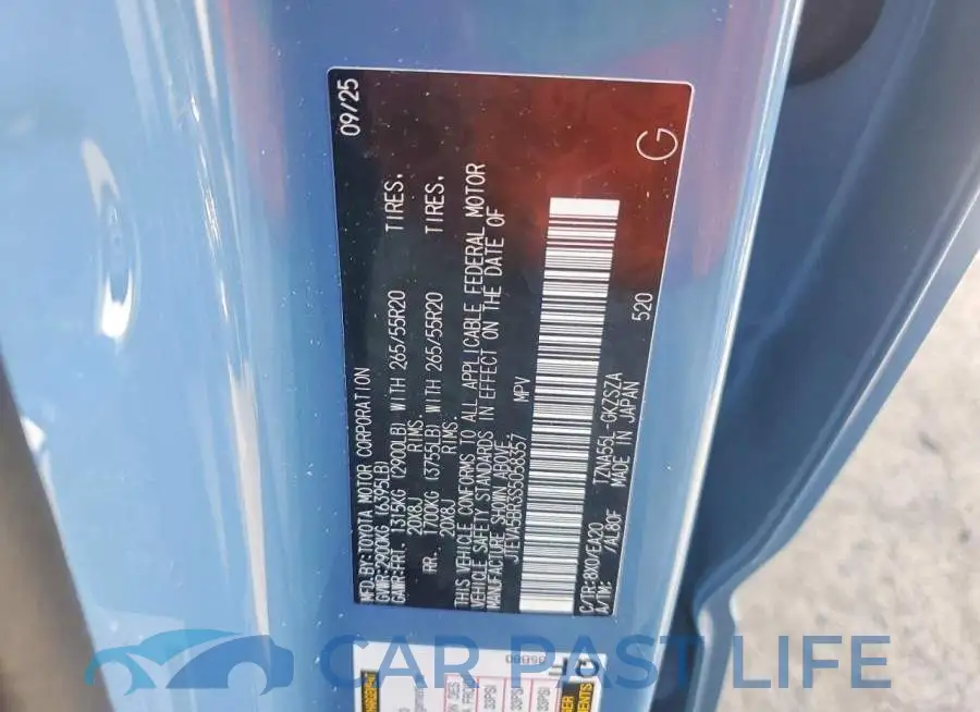 JTEVA5BR3S5058357# 12