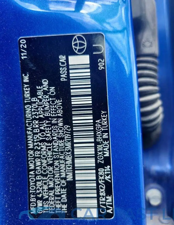 NMTKHMBX3MR119729# 12