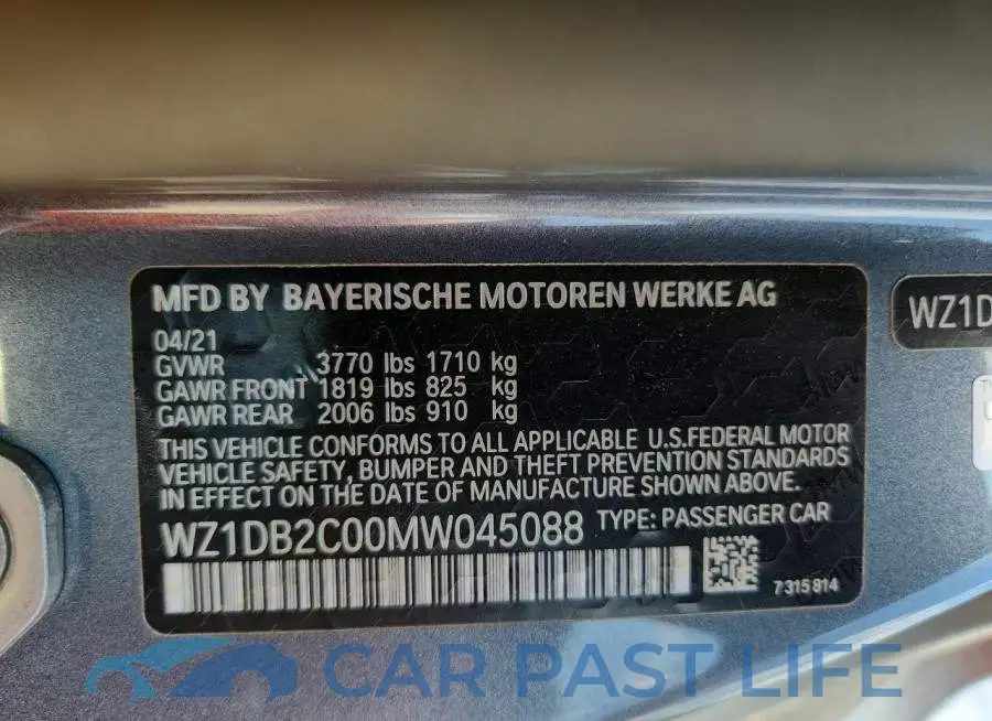 WZ1DB2C00MW045088# 13