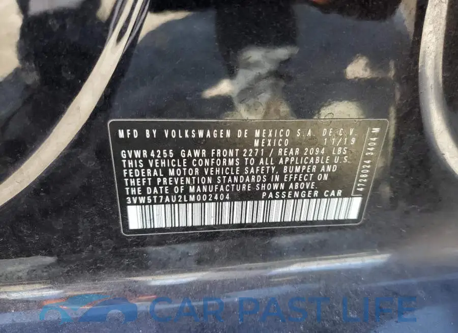 3VW5T7AU2LM002404# 13