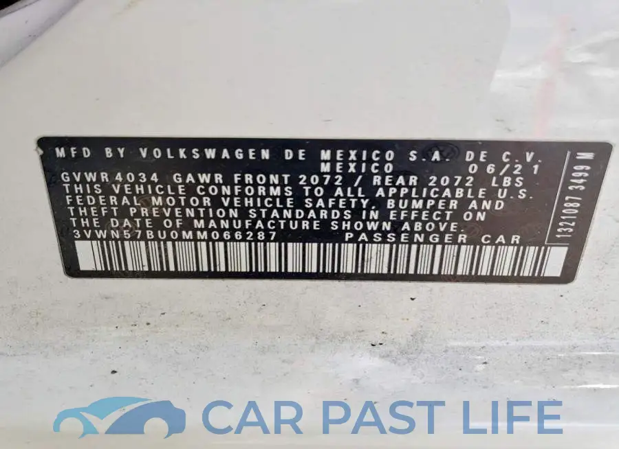 3VWN57BU0MM066287# 12