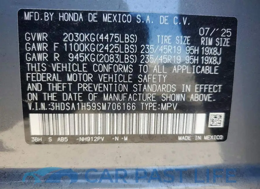 3HDSA1H59SM706166# 13