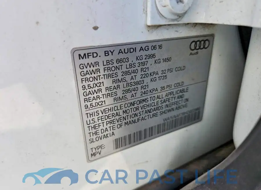 WA1VAAF79HD022980# 13