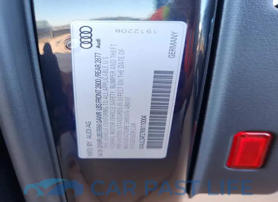 WAUL2AF27KN110004# 13