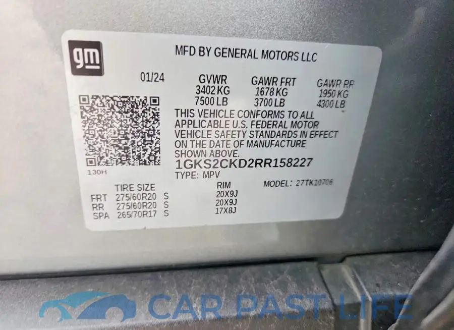 1GKS2CKD2RR158227# 13