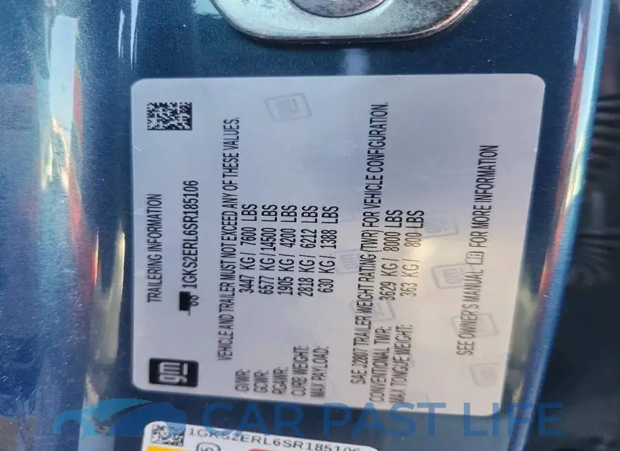 1GKS2ERL6SR185106# 13