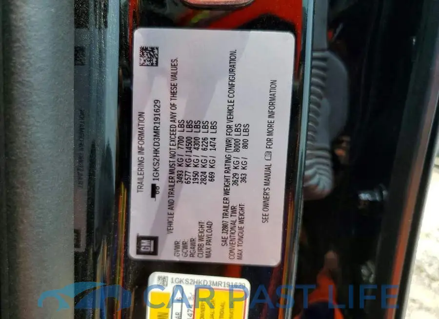 1GKS2HKD3MR191629# 14