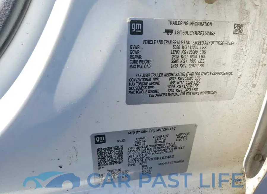 1GT59LEYXRF162482# 13