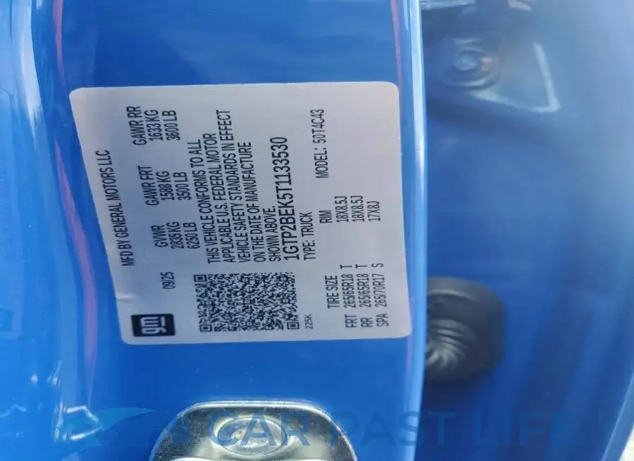 1GTP2BEK5T1133530# 12