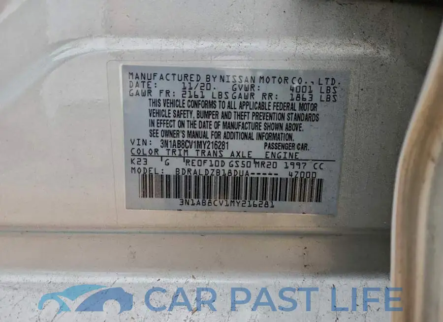3N1AB8CV1MY216281# 12