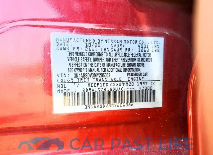 3N1AB8DV3MY206382# 12