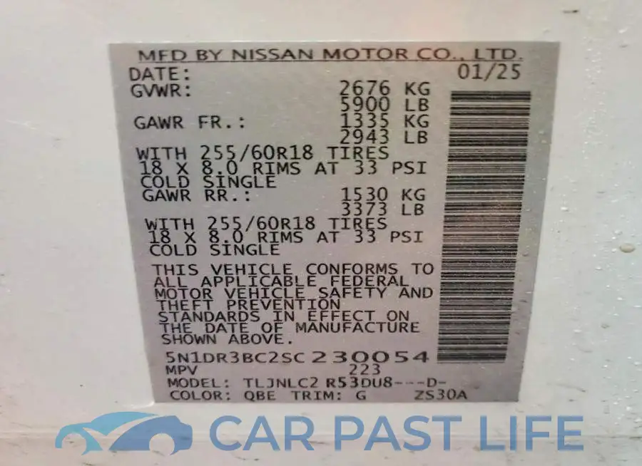 5N1DR3BC2SC230054# 13