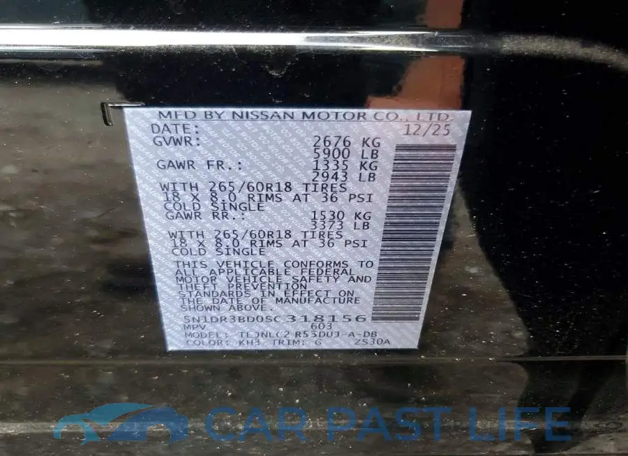 5N1DR3BD0SC318156# 13