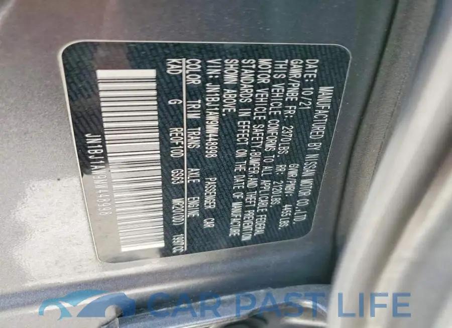 JN1BJ1AW9MW448998# 13