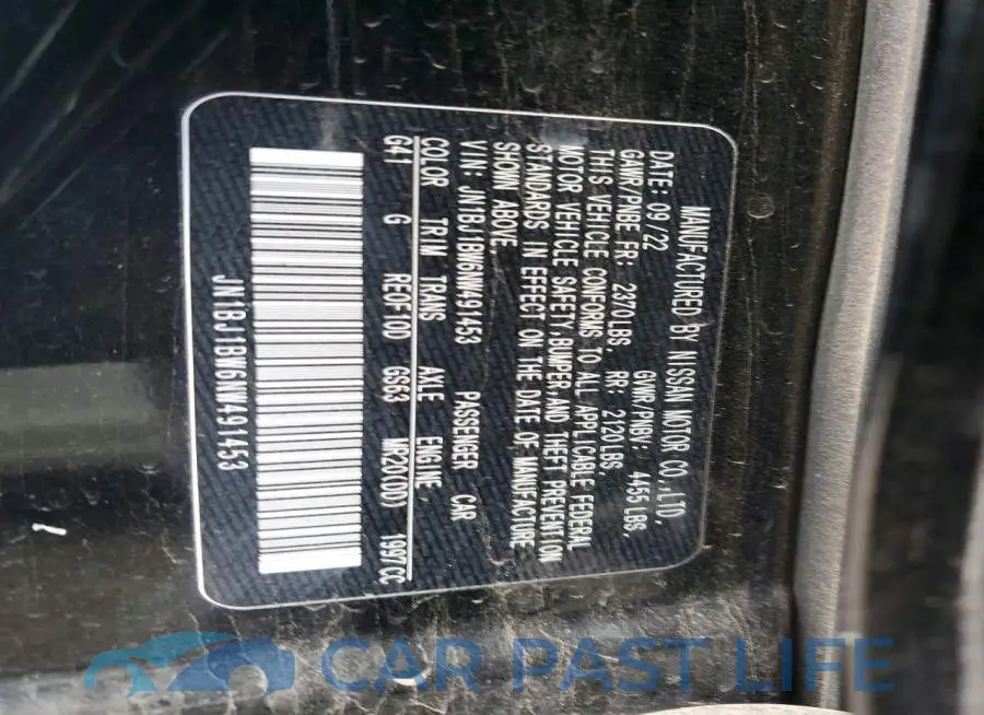 JN1BJ1BW6NW491453# 13
