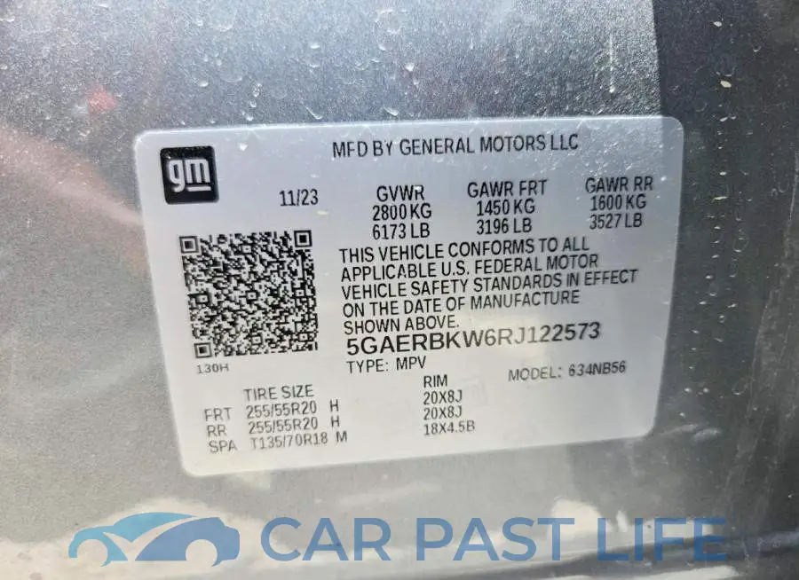 5GAERBKW6RJ122573# 13