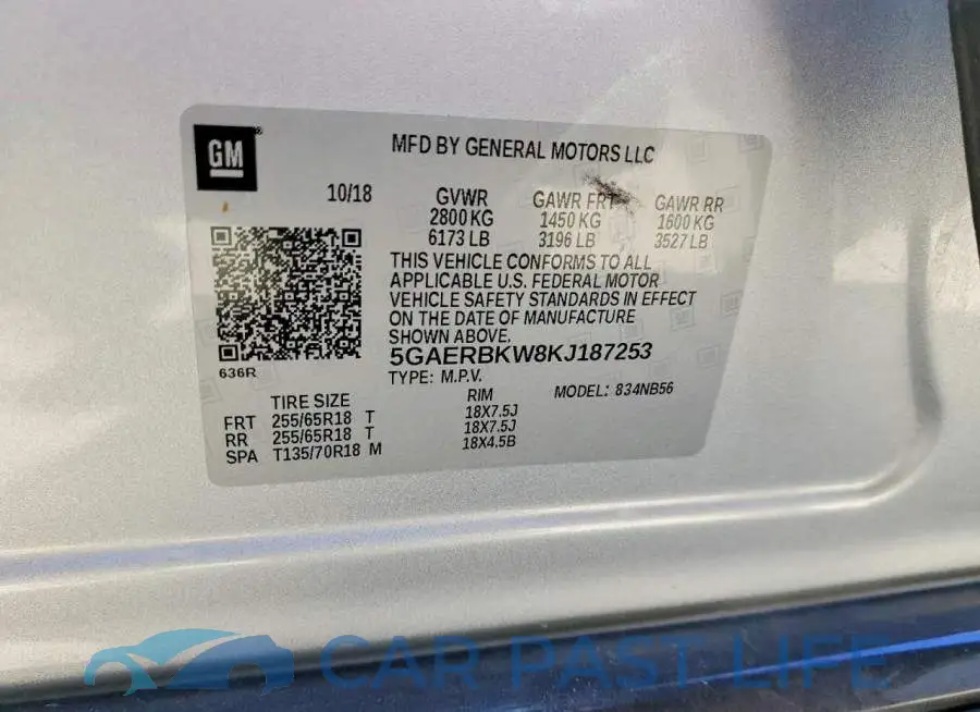 5GAERBKW8KJ187253# 13