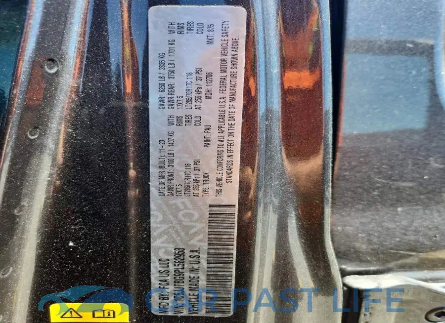 1C6JJTBG9PL582953# 12