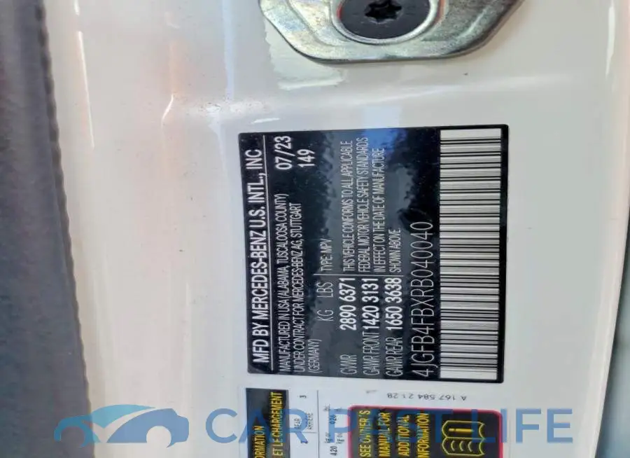 4JGFB4FBXRB040040# 13