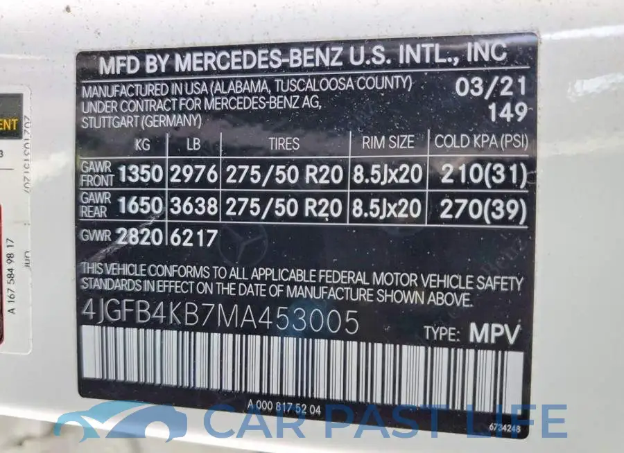 4JGFB4KB7MA453005# 13