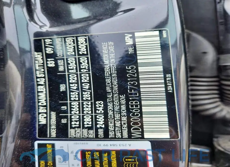 WDC0G6EB1LF731265# 12