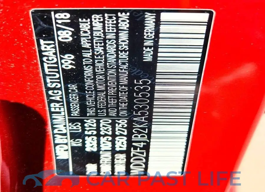 WDDZF4JB2KA530535# 12