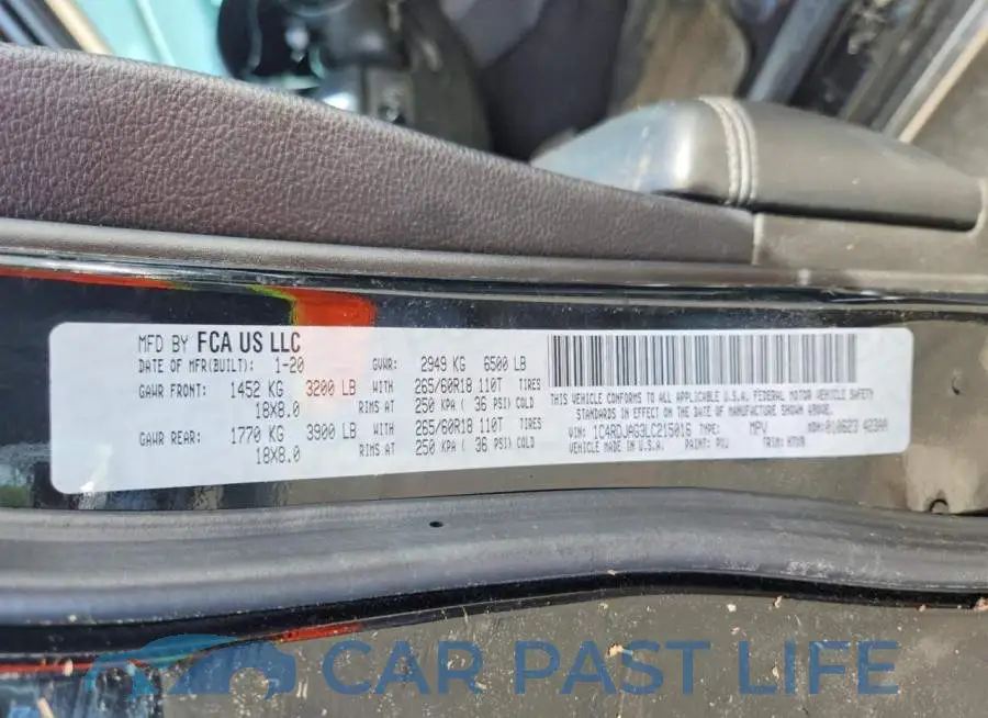 1C4RDJAG3LC215016# 13