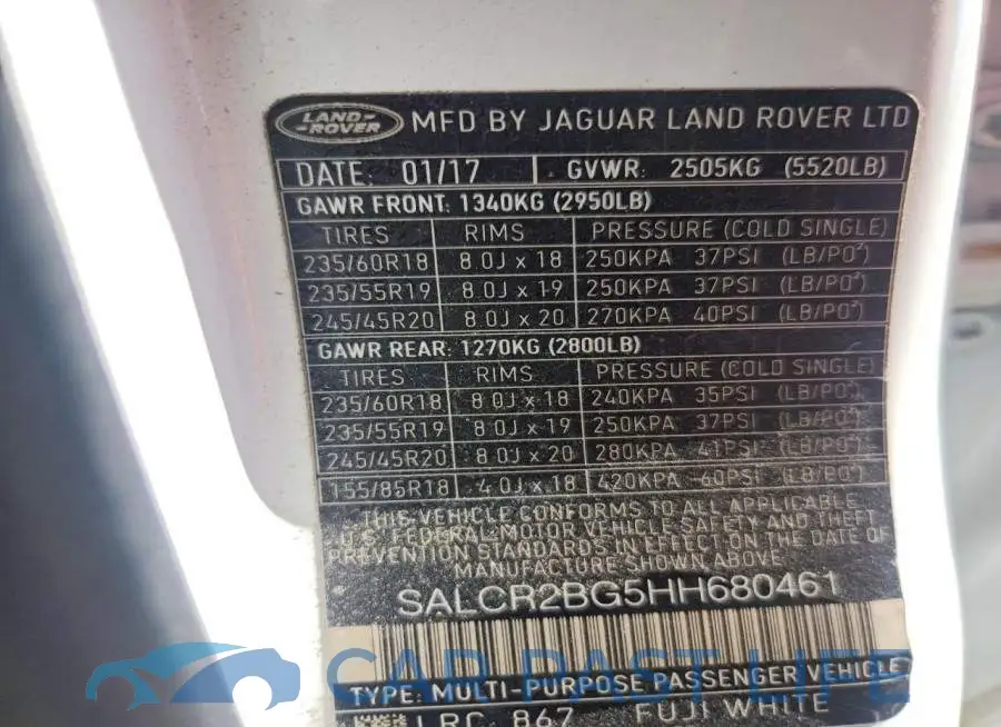 SALCR2BG5HH680461# 13