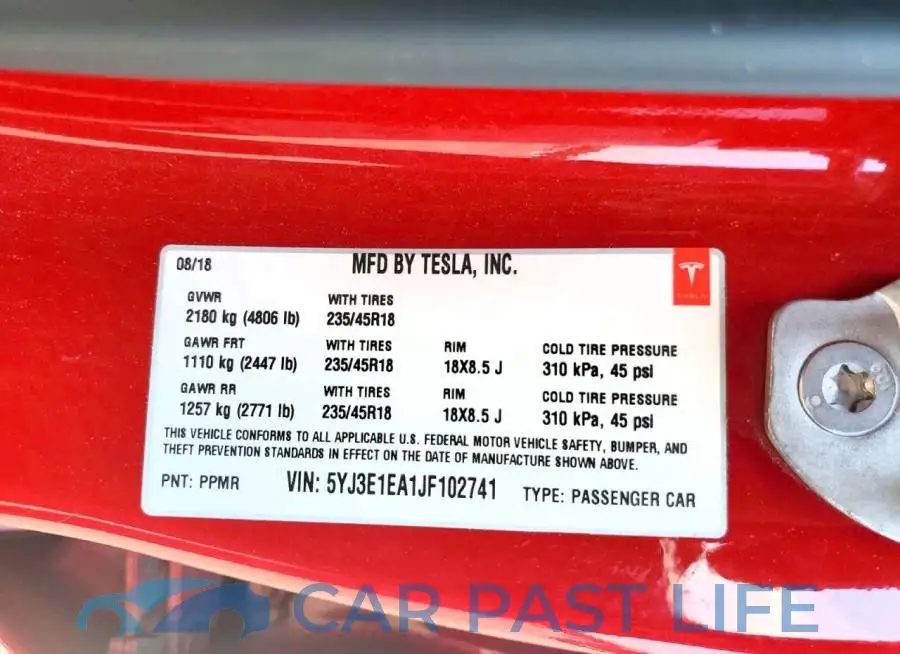 5YJ3E1EA1JF102741# 12