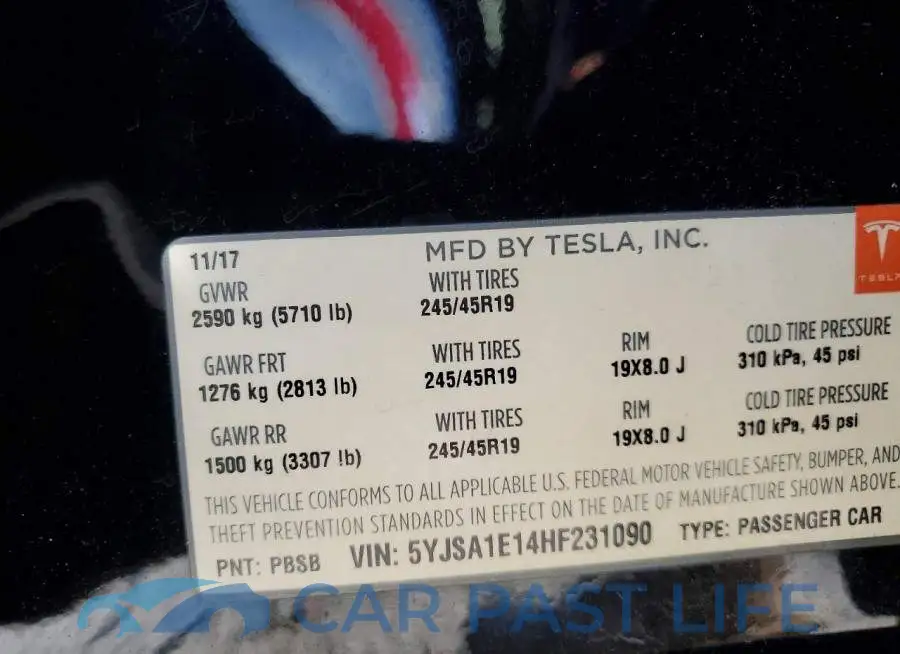 5YJSA1E14HF231090# 12