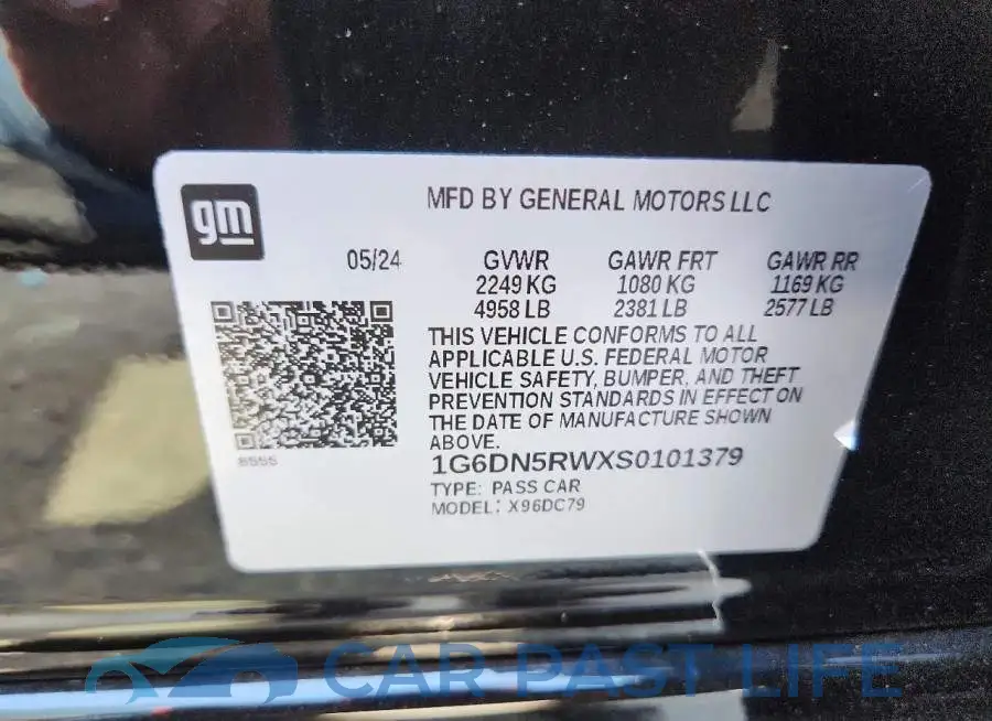 1G6DN5RWXS0101379# 12