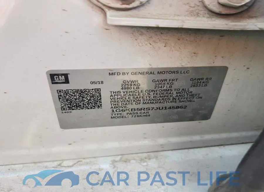 1G6KB5RS7JU145862# 12
