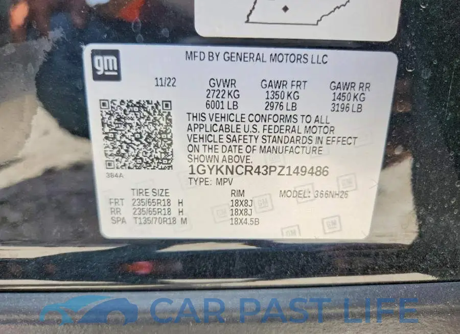 1GYKNCR43PZ149486# 14
