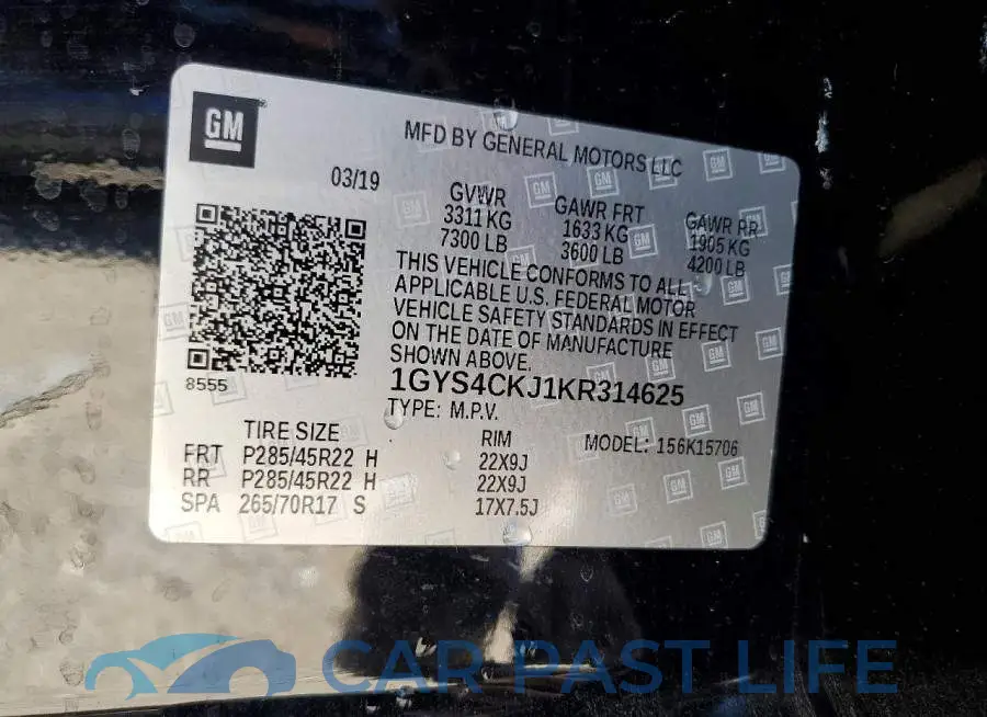 1GYS4CKJ1KR314625# 13