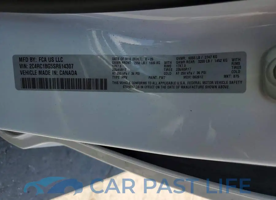 2C4RC1BG5SR614307# 13