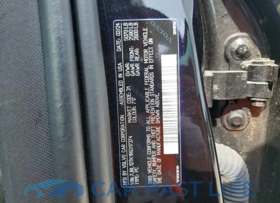 7JRL12TK1RG317374# 12