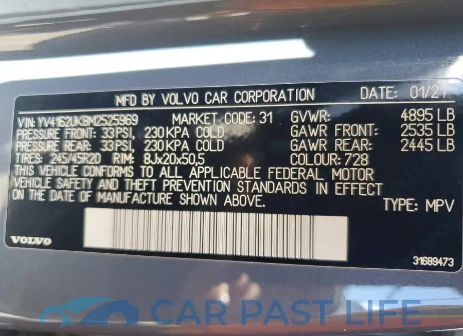 YV4162UK8M2525969# 14