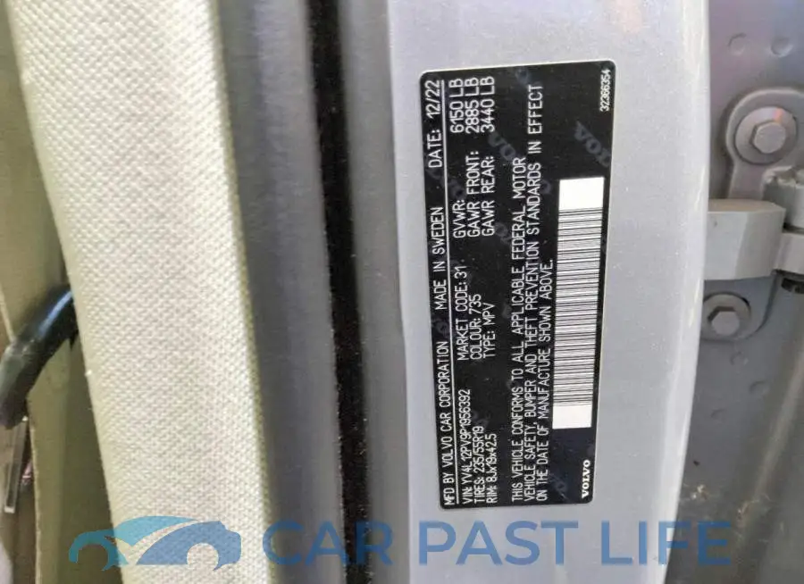 YV4L12PV9P1956392# 13