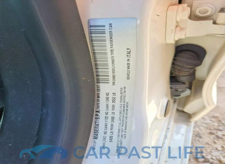 ZAM57XSS5J1290879# 12