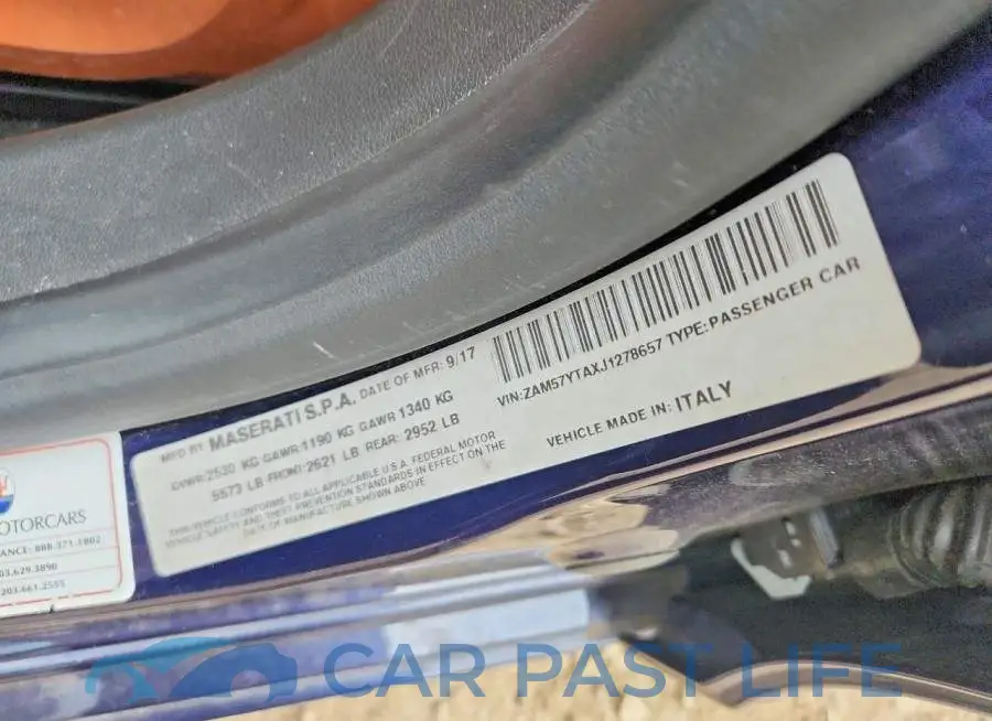 ZAM57YTAXJ1278657# 12