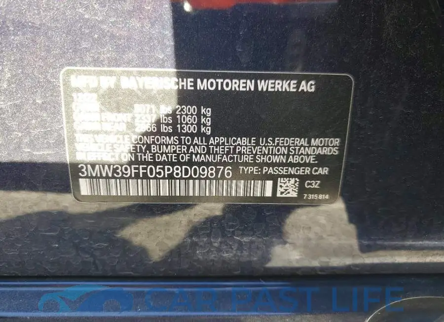3MW39FF05P8D09876# 13