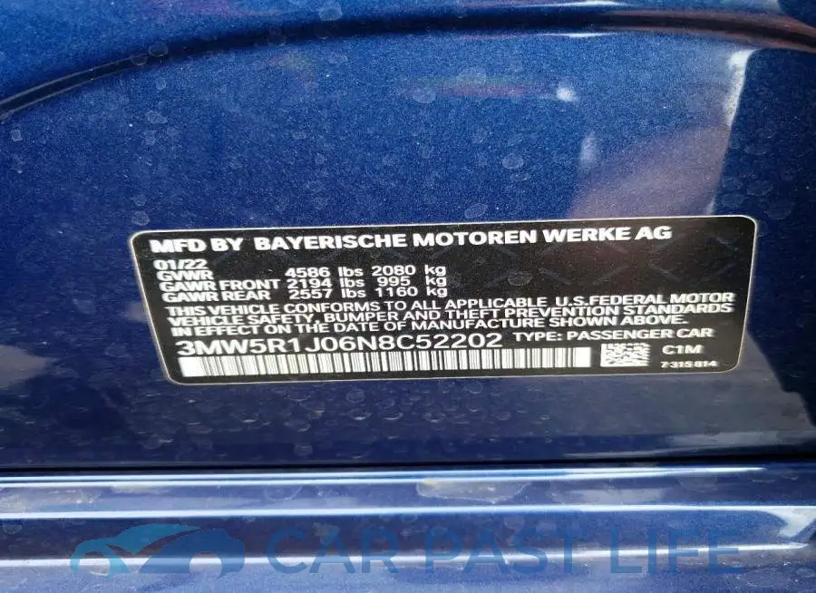 3MW5R1J06N8C52202# 12