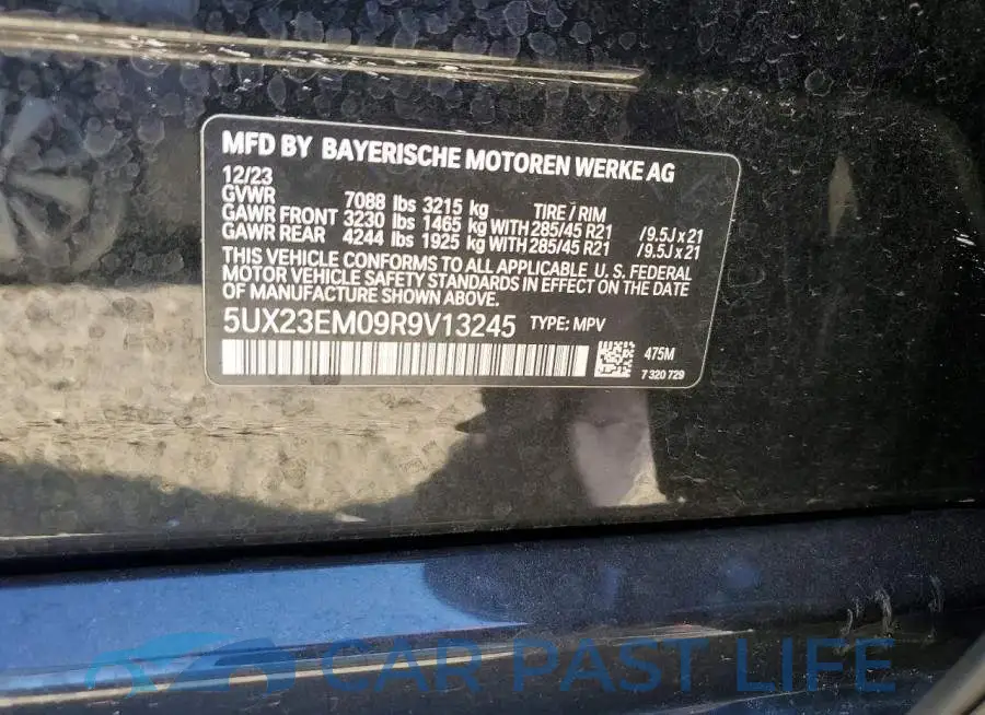 5UX23EM09R9V13245# 13