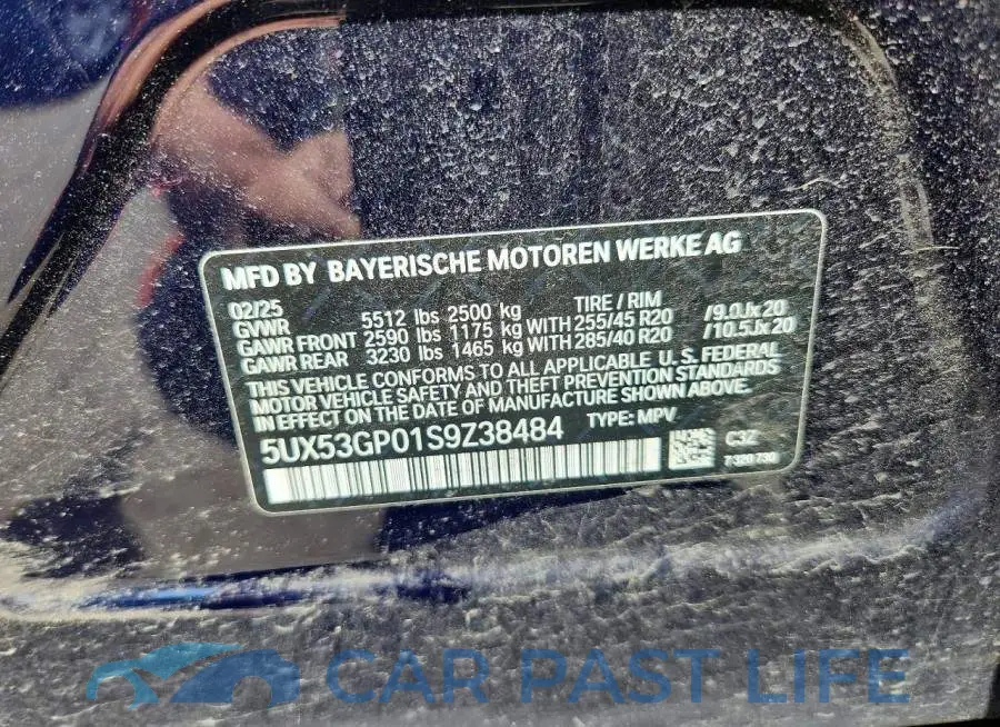 5UX53GP01S9Z38484# 14