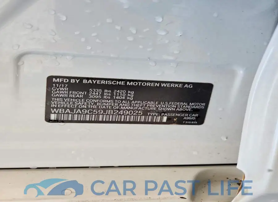 WBAJA9C59JB249025# 12